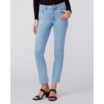PAIGE CINDY HIGH RISE STRAIGHT ANKLE JEANS