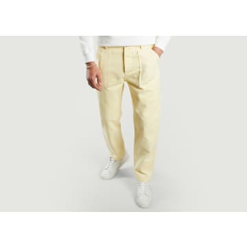 Cuisse De Grenouille Fitted Organic Cotton Chino Pants With Pockets