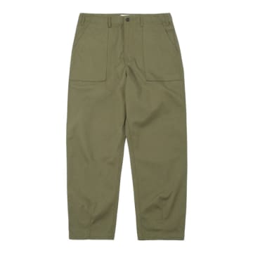 Universal Works Fatigue Trouser Twill Light Olive 00132 In Green