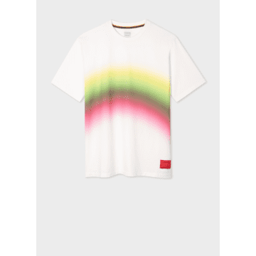Paul Smith White Oversized 'horizon' Print T-shirt