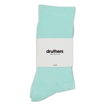 Druthers Organic Cotton Everyday Crew Socks In Green