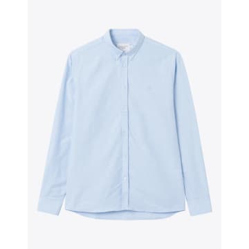 Les Deux Christoph Oxford Shirt In Blue