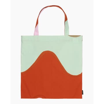 Marimekko Bag With Cotton Shopper Handle In Red