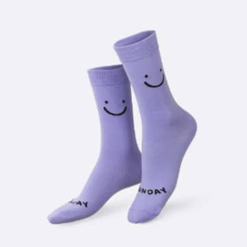 Doiy Design Saturday-sunday Socks In Purple