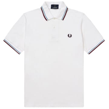 Fred Perry M12 Twin-tipped Shirt In White