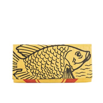 Fantastik Recycled Clutch Purse In Yellow