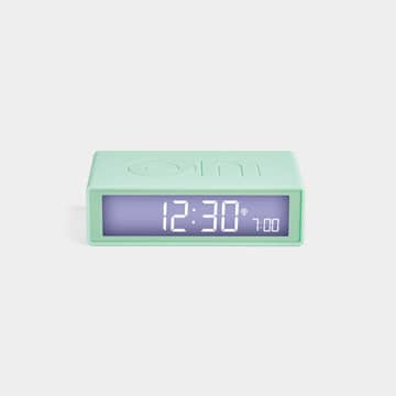 Lexon Alarm Clock Flip + Art Lr150 Mint In Green