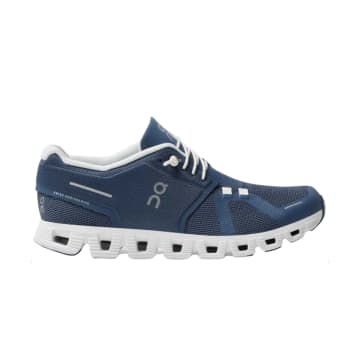 On Running Cloud Shoes 5 Denim Woman / White In Blue
