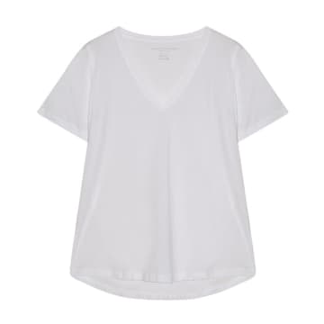 Majestic Lyocell Cotton Mix Shirt V Neck Short Sleeve
