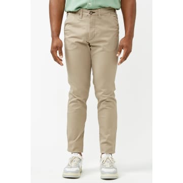 Selected Homme Greige Slim-miles Flex Chino Trousers