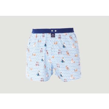 Mc Alson Cotton Boxer Shorts With Couples And Hearts