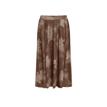 Noa Noa Midi Skirt Print Brown From