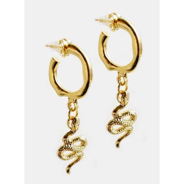 Formation Mali Snake Hoops | Gold Plated
