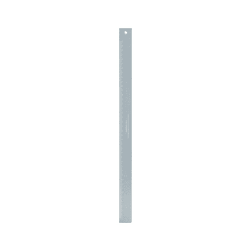 Monograph 40 Cm Wooden Ruler Light Grey