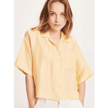 Knowledge Cotton Apparel 900028 Juniper Loose Linen Mix Resort Ss Shirt Impala