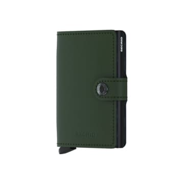Shop Secrid Mini Wallet Matte Green / Black