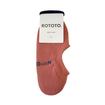 Rototo Pile Foot Cover Coral Coral In Pink