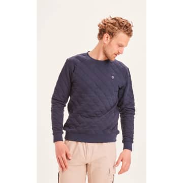 Knowledge Cotton Apparel 30534 Elm Quilted Sweat With Badge