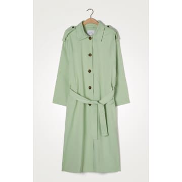 American Vintage Trenchcoat In Green