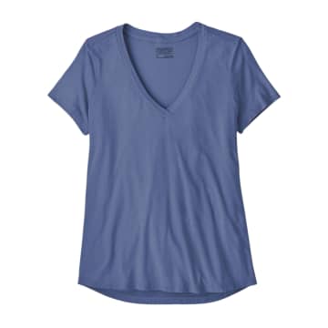 Patagonia T-shirt Side Current Donna Current Blue