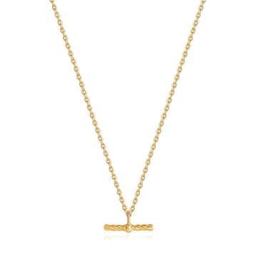 Ania Haie Gold Rope T-bar Necklace