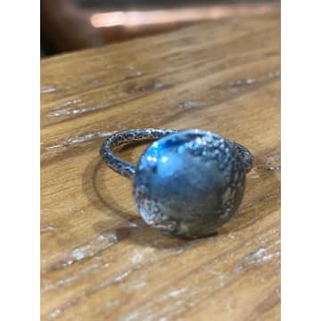 Silver Siren Silver Round Ring In Metallic