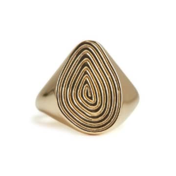 Rachel Entwistle Spiral Signet Ring Gold