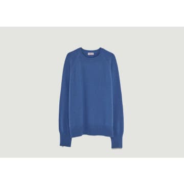 Tricot Recycled Cashmere Sweater In Indigo