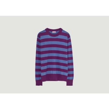 Tricot Recycled Cashmere And Cotton Striped Jumper