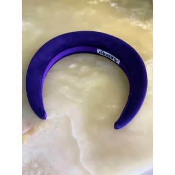 Bluetiful Velvet Headband In Purple