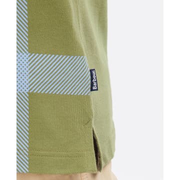 Barbour Blaine Polo Shirt Burnt Olive In Green