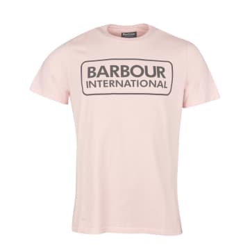 Barbour International Graphic Tee Pink Cinder