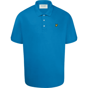 Lyle & Scott Plain Polo Shirt Spring Blue