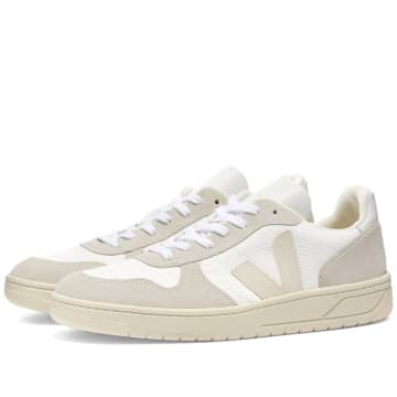 Shop Veja V-10 B-mesh Sneaker White & Natural Pierre