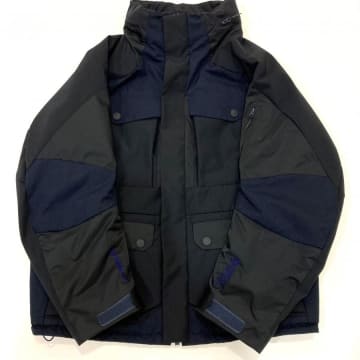 White Mountaineering Gore-tex Infinium Primaloft® Padded Jacket Navy In White