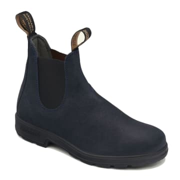 Blundstone Originals Series Boots 1912 Navy Waxed Suede In Blue