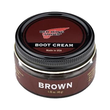 Red Wing Shoes Brown Boot Cream In Red