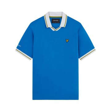 Lyle & Scott Italy Football Polo Shirt Navy In Blue