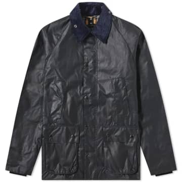 Barbour Classic Bedale Wax Jacket Navy In Blue