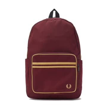 Fred Perry Authentic Twin Tipped Backpack Port & Champagne