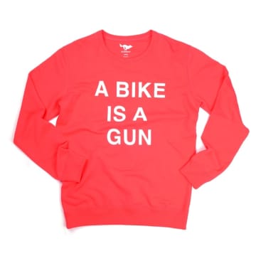 El Solitario A Bike Is A Gun Sweatshirt Red