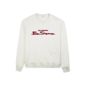 Ben Sherman Logo Sweatshirt Ecru