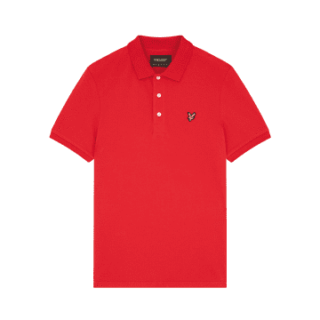 Lyle & Scott Plain Polo Shirt Gala Red