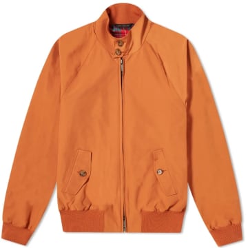 Baracuta G9 Harrington Jacket Ducky In Orange