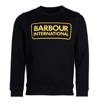 Shop Barbour Large Logo Sweatshirt Black