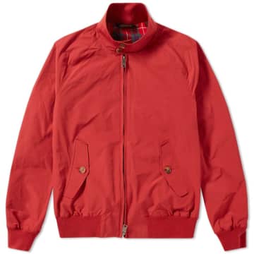 Shop Baracuta G9 Harrington Jacket Dark Red