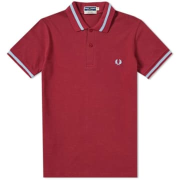 Shop Fred Perry Reissues Original Single Tipped Polo Maroon & Ice