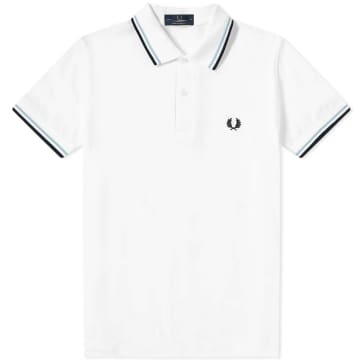 Fred Perry Reissues Original Twin Tipped Polo White, Ice & Navy