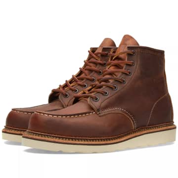 Shop Red Wing Shoes 1907 Heritage Work 6" Moc Toe Boot Copper Rough & Tough In Red
