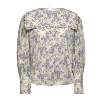 Selected Femme Lilac Collared Shirt